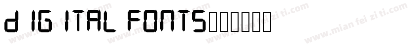 digital fonts字体转换
